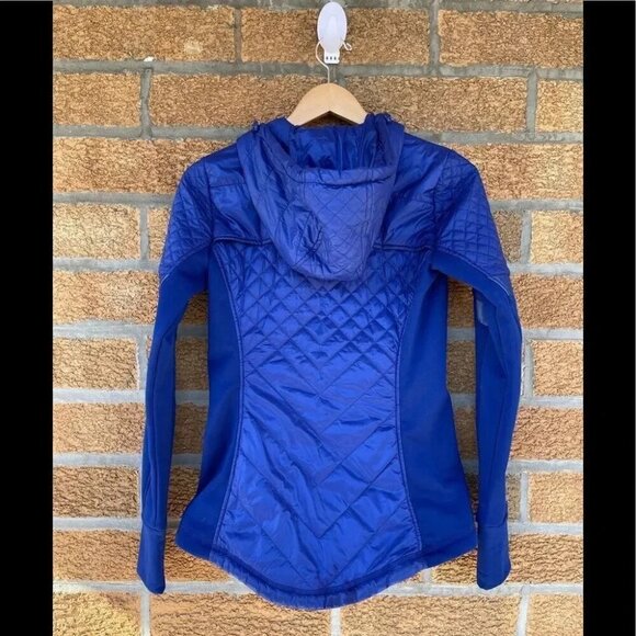 Athleta Women’s Jacket Coat Blue  Quilted Fitted XS - Picture 7 of 9